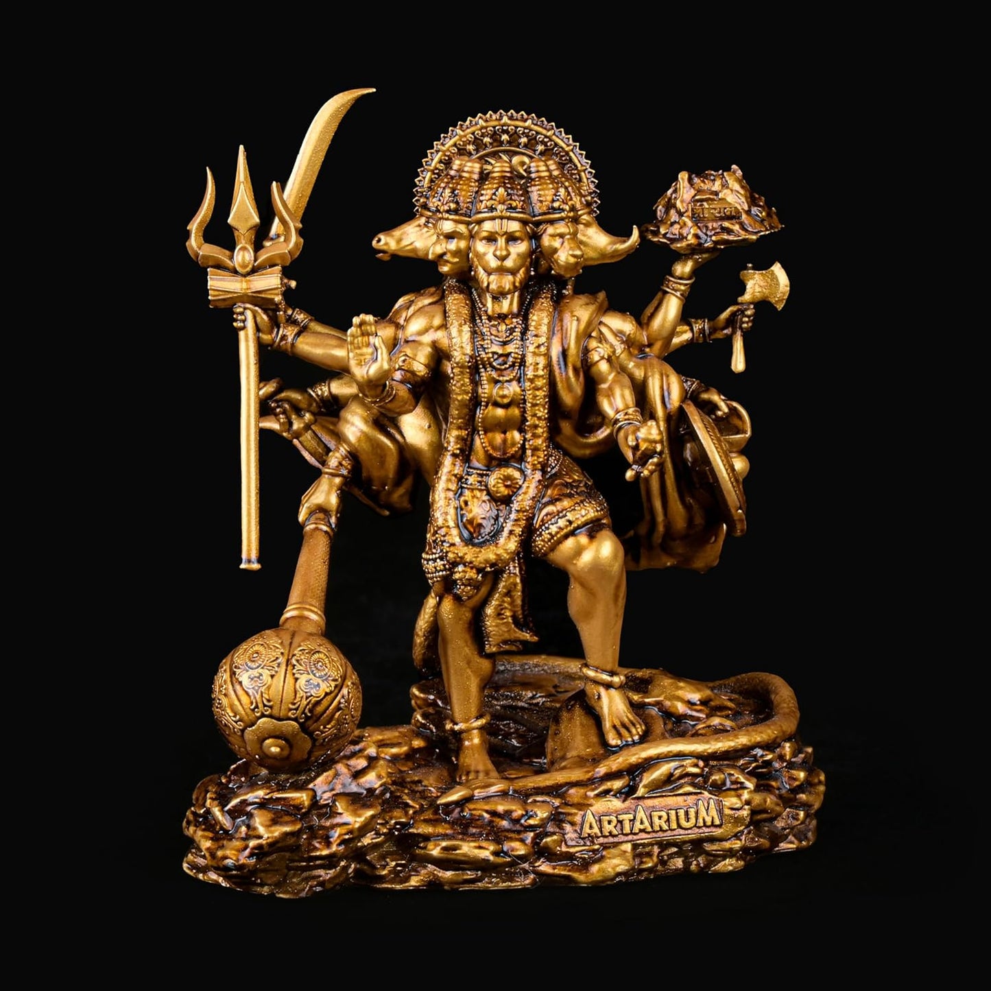 Panchmukhi Hanuman Standing Car Dashboard Home Decor Item Ganesh Murti Statue