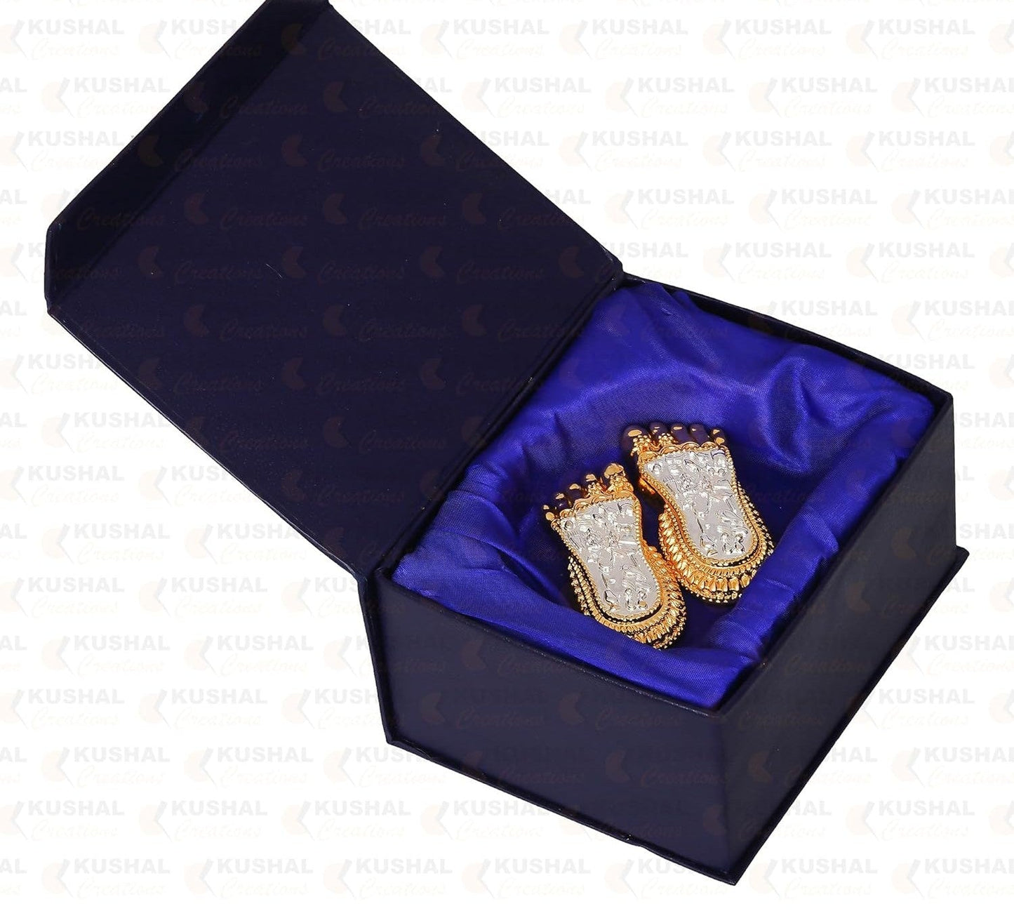 Laxmi Charan Paduka, 24K Gold and 999 Silver Plated