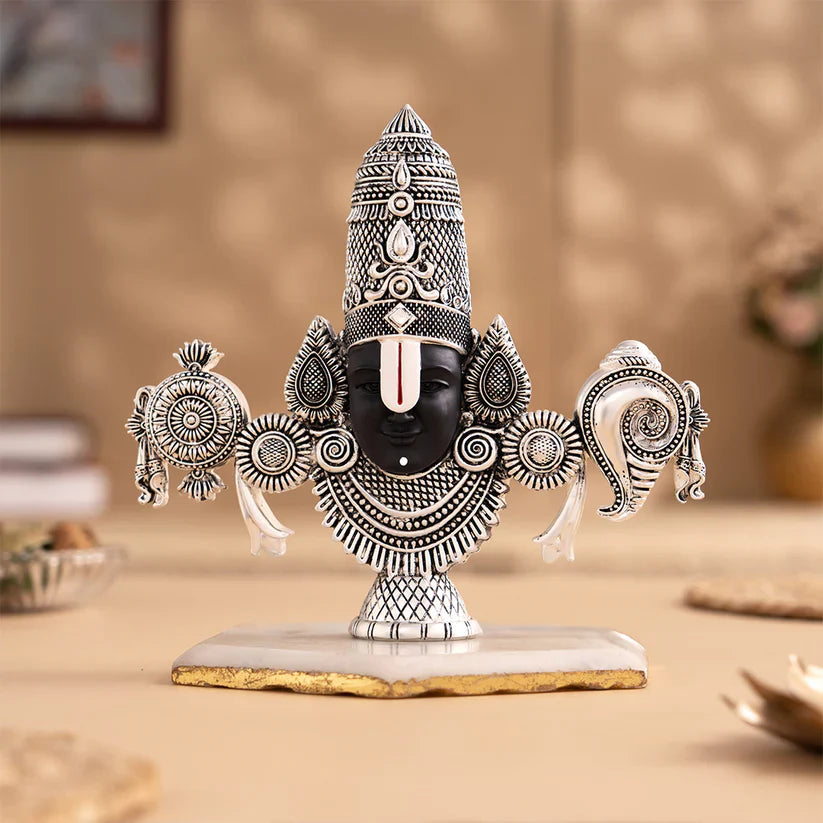 Tirupati Balaji Silver Face Plating